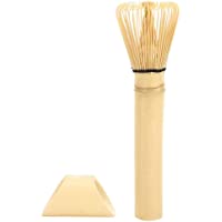 Fdit Batidor de bambú Natural Matcha Set Chasen Matcha Batidor de té Verde Herramienta de Cepillo de Polvo de Mango…